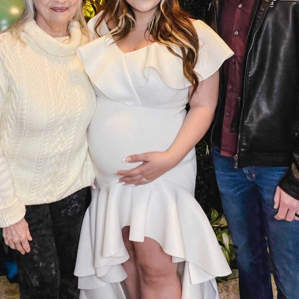Maternity Baby Shower Dress White